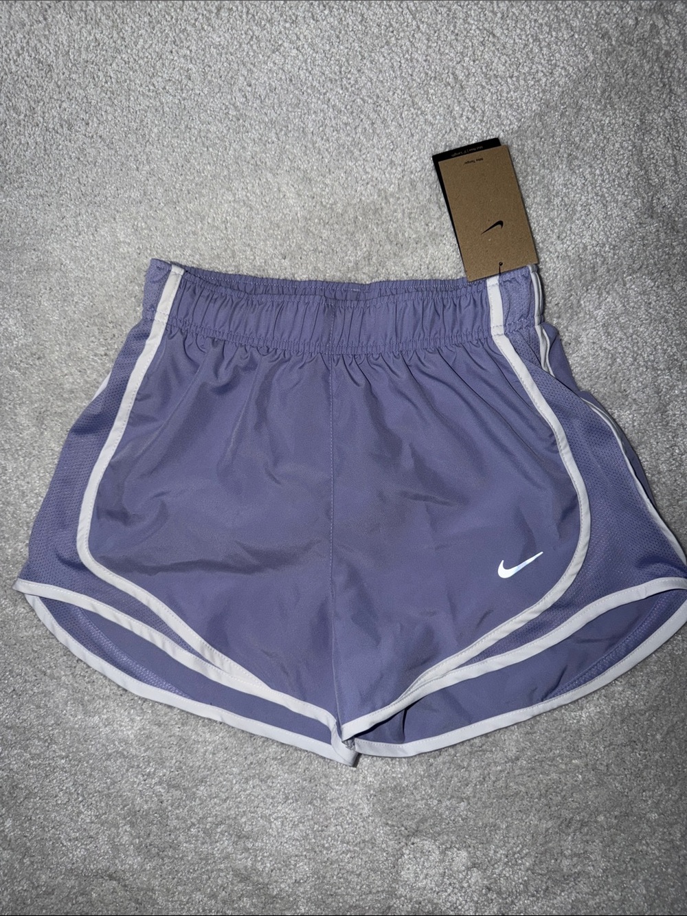 Nike Women's Purple Running Shorts with White Trim size XS